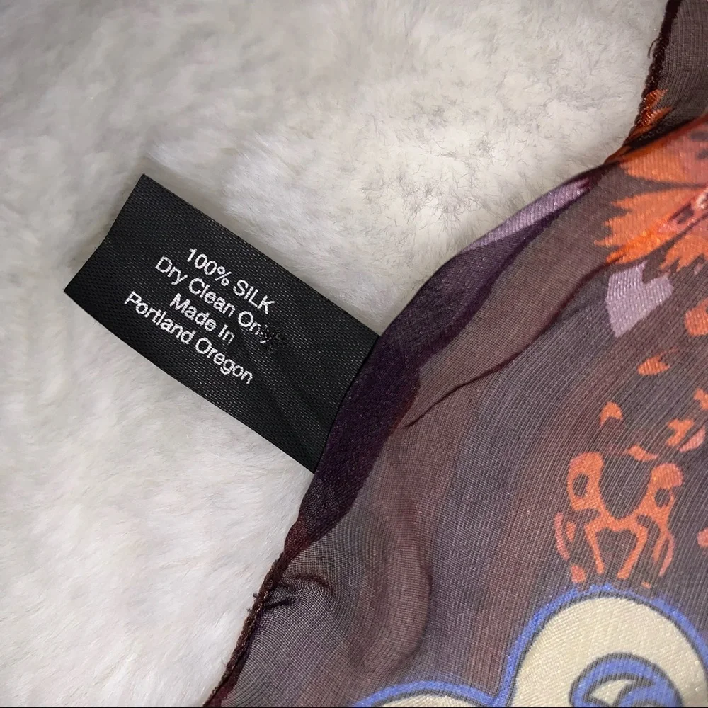 Dana Herbert 100% Silk Scarf